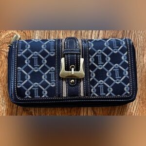 Tignanello Navy Patterned Wallet